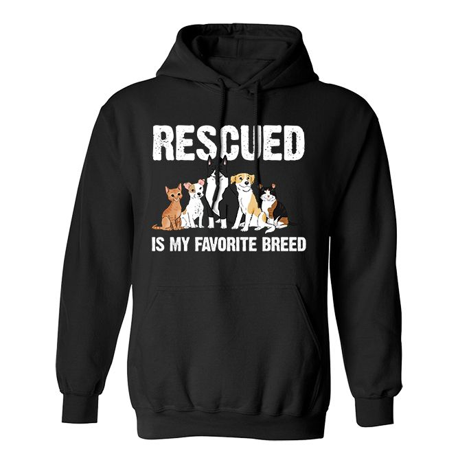 Fan Made Fits Pet Adoption 2 Black Rescued Hoodie image 1
