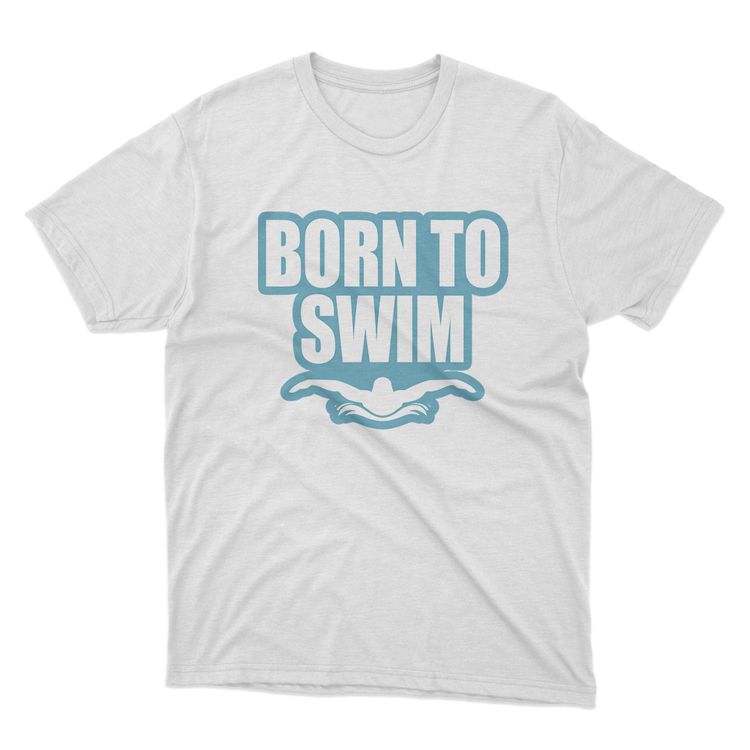 Fan Made Fits Swimming White Born T-Shirt image 1