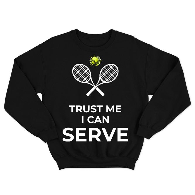 Fan Made Fits Tennis Black Serve Sweatshirt image 1