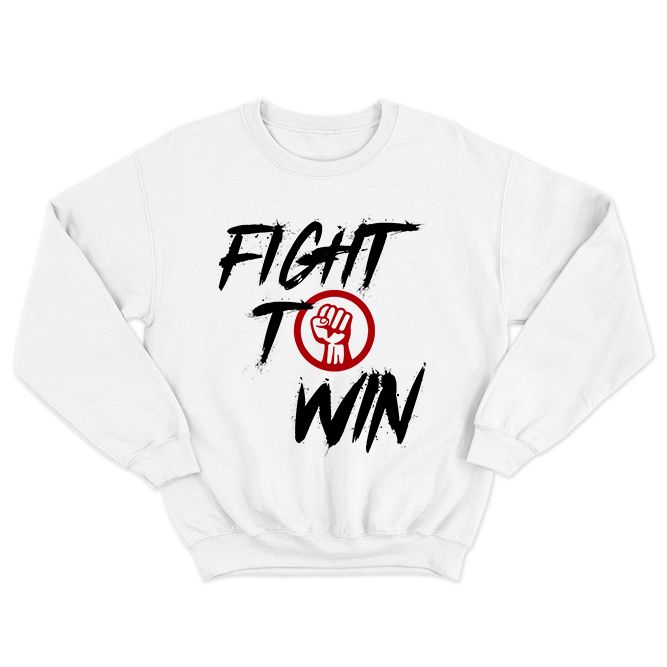Fan Made Fits MMA White Win Sweatshirt image 1