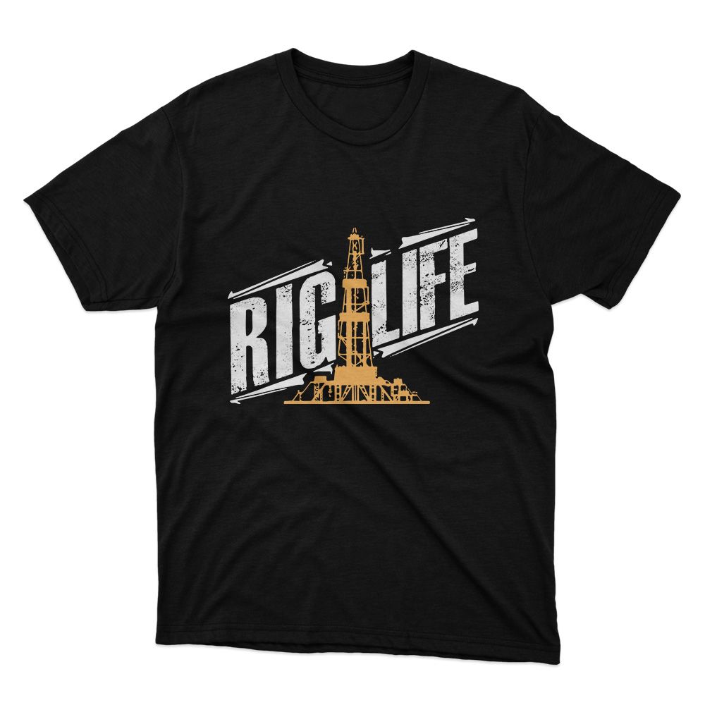 Fan Made Fits Oil Rig 2 Black Riglife T-Shirt image 1