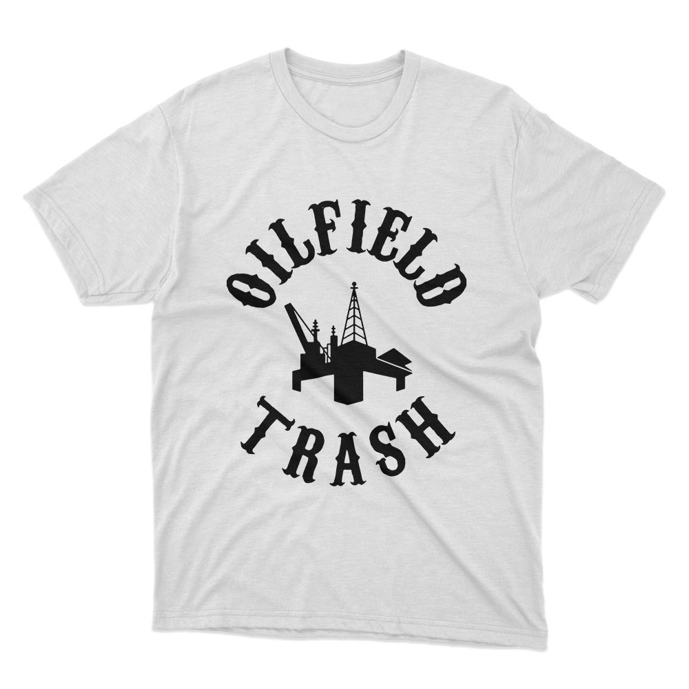 Fan Made Fits Oil Rig 2 White Oilfield T-Shirt image 1