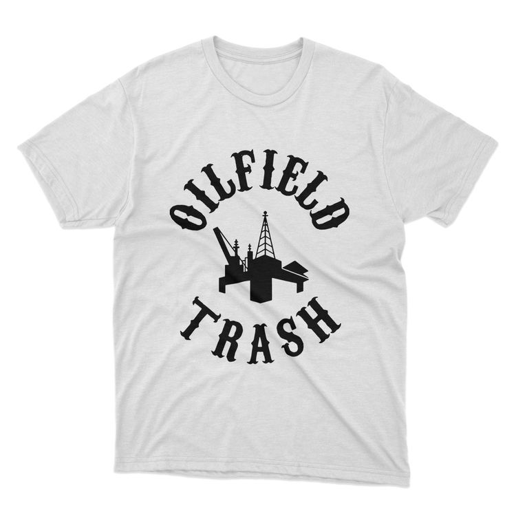Fan Made Fits Oil Rig 2 White Oilfield T-Shirt image 1