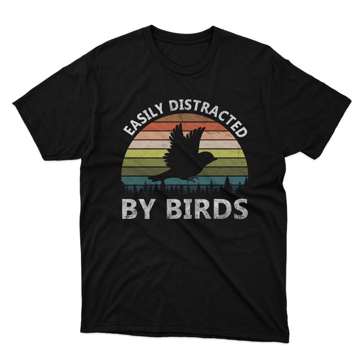 Fan Made Fits Birds Black Easily T-Shirt image 1