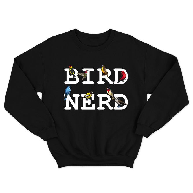 Fan Made Fits Birds Black Nerd Sweatshirt image 1