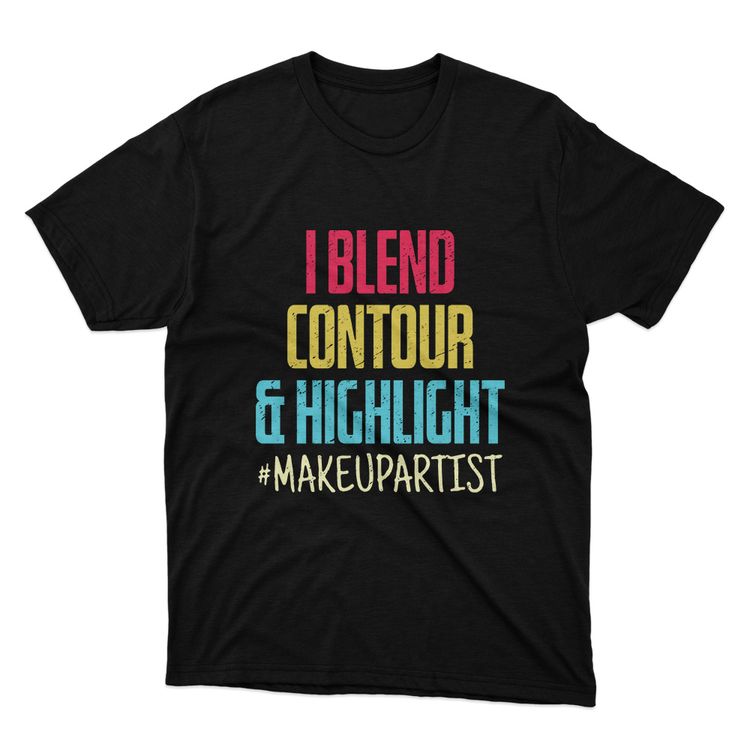 Fan Made Fits Makeup Black Blend T-Shirt image 1