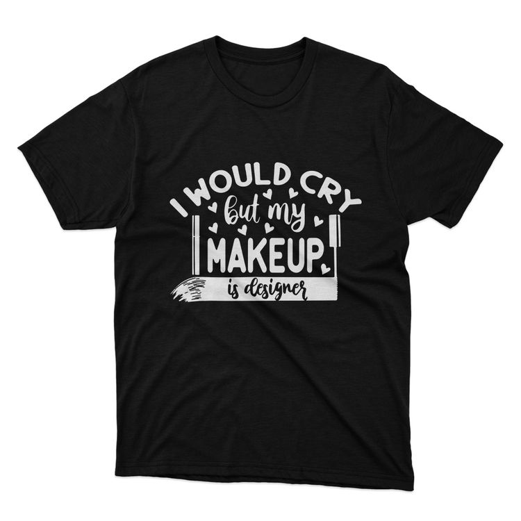 Fan Made Fits Makeup Black Cry T-Shirt image 1