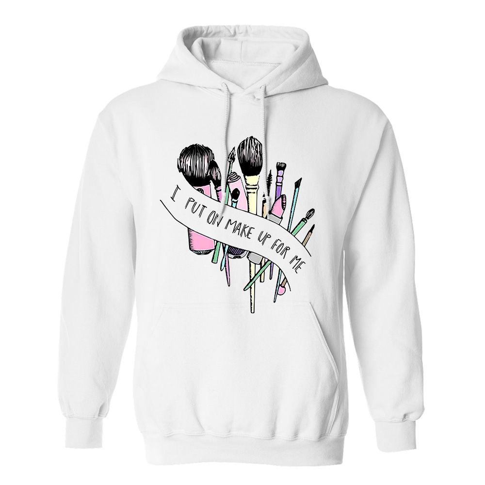 Fan Made Fits Makeup White Put Hoodie image 1