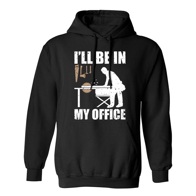 Fan Made Fits Woodworking 2 Black Office Hoodie image 1