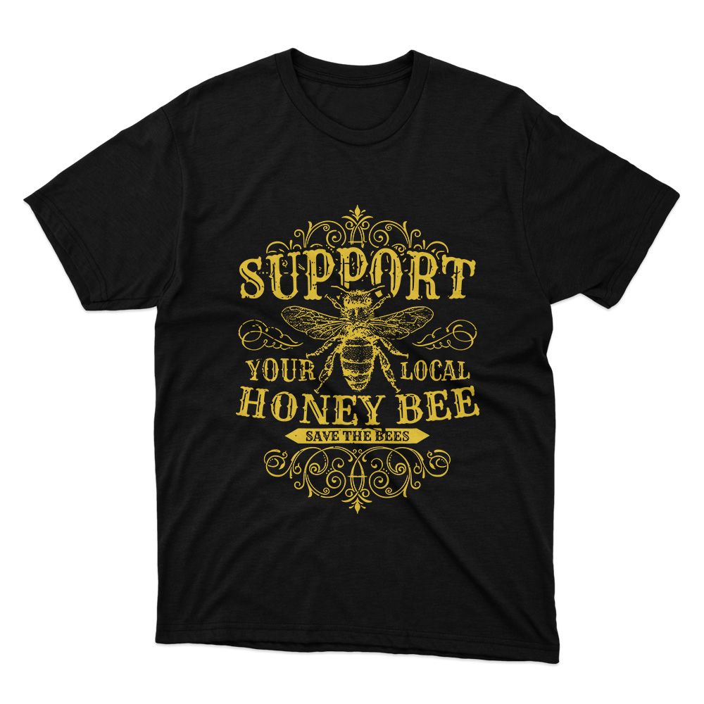 Fan Made Fits Beekeeping Black Support T-Shirt image 1