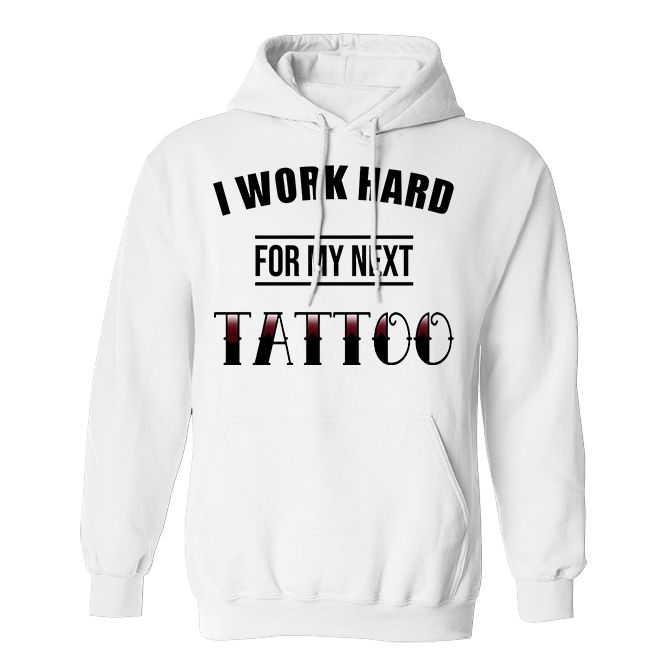 Fan Made Fits Tattoo White Work Hoodie image 1