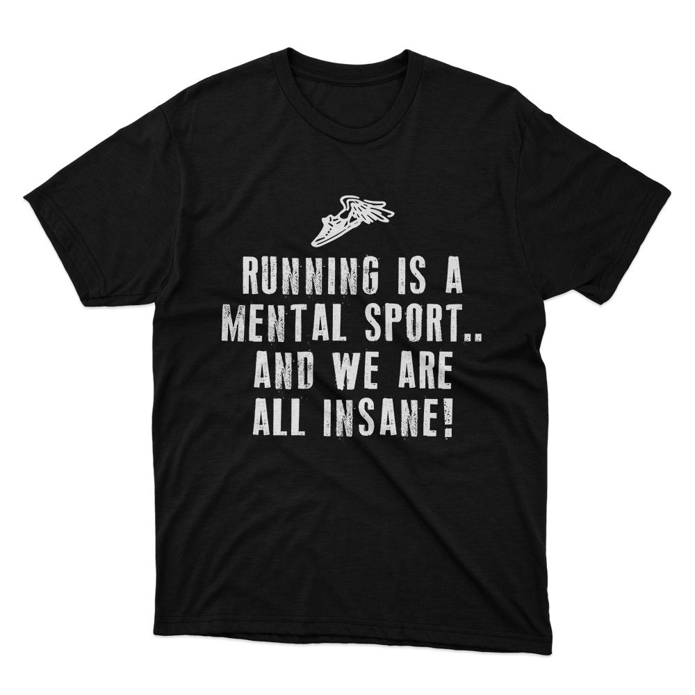 Fan Made Fits Marathon Runners Black Mental T-Shirt image 1
