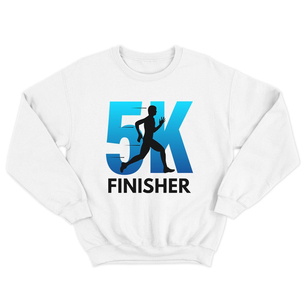 Fan Made Fits Marathon Runners White Finisher Sweatshirt image 1