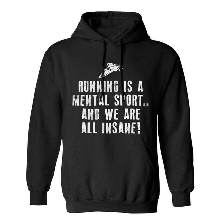 Fan Made Fits Marathon Runners Black Mental Hoodie image 1