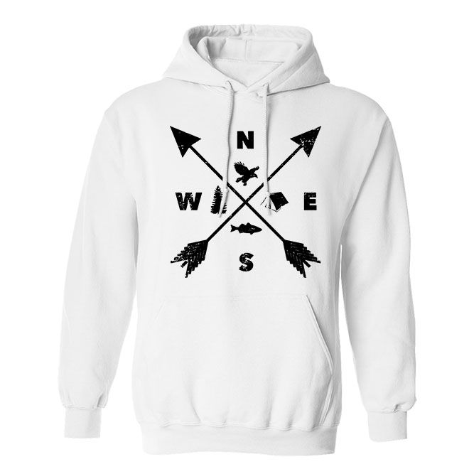 Fan Made Fits Camping 2 White NESW Hoodie image 1