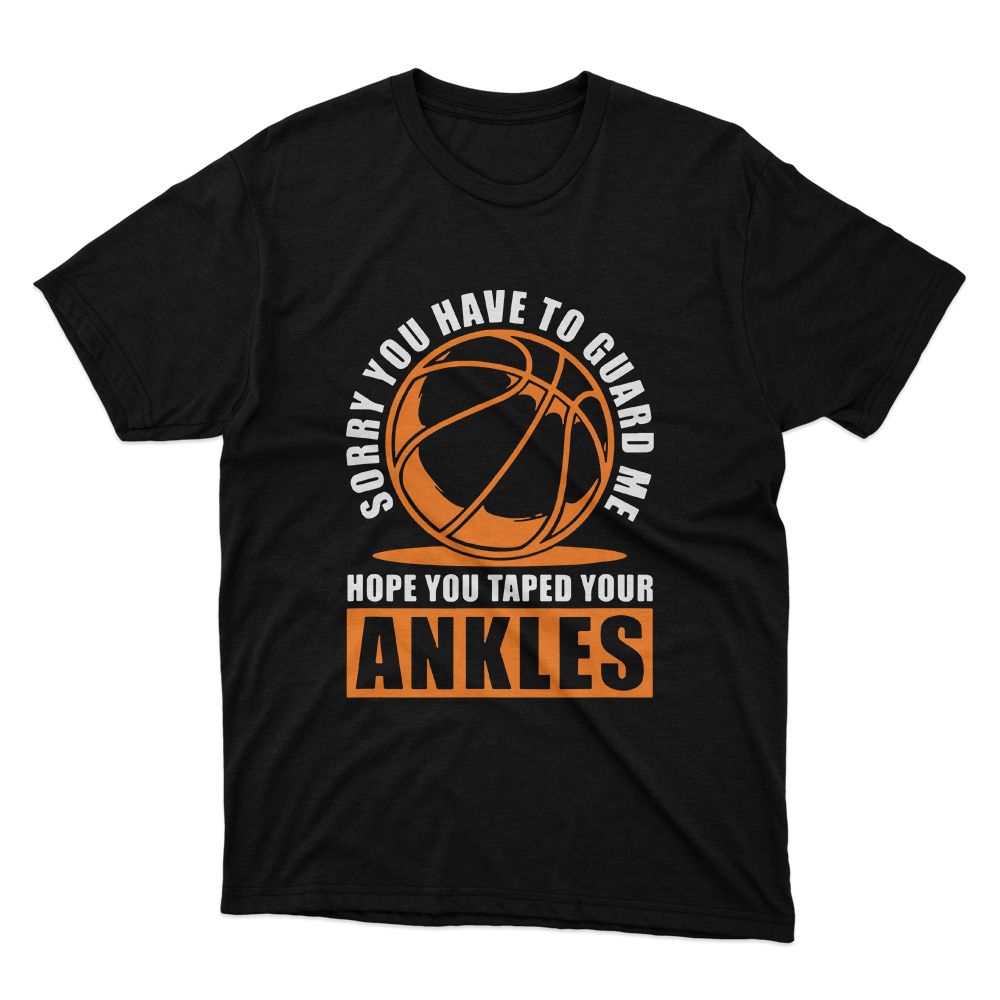 Fan Made Fits Basketball Black Sorry T-Shirt image 1