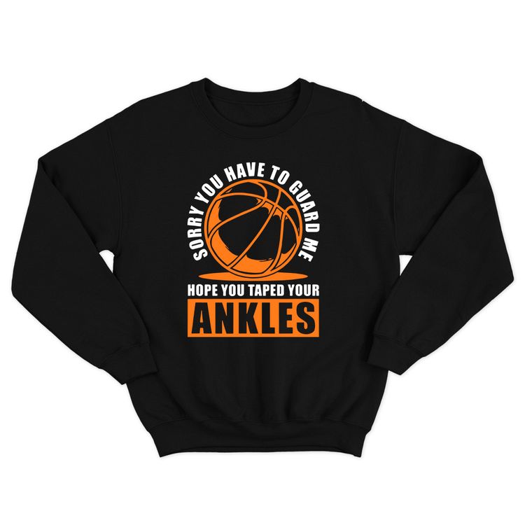 Fan Made Fits Basketball Black Sorry Sweatshirt image 1
