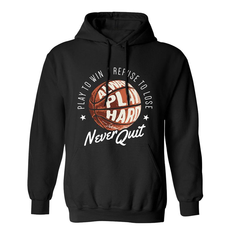 Fan Made Fits Basketball Black Play Hoodie image 1