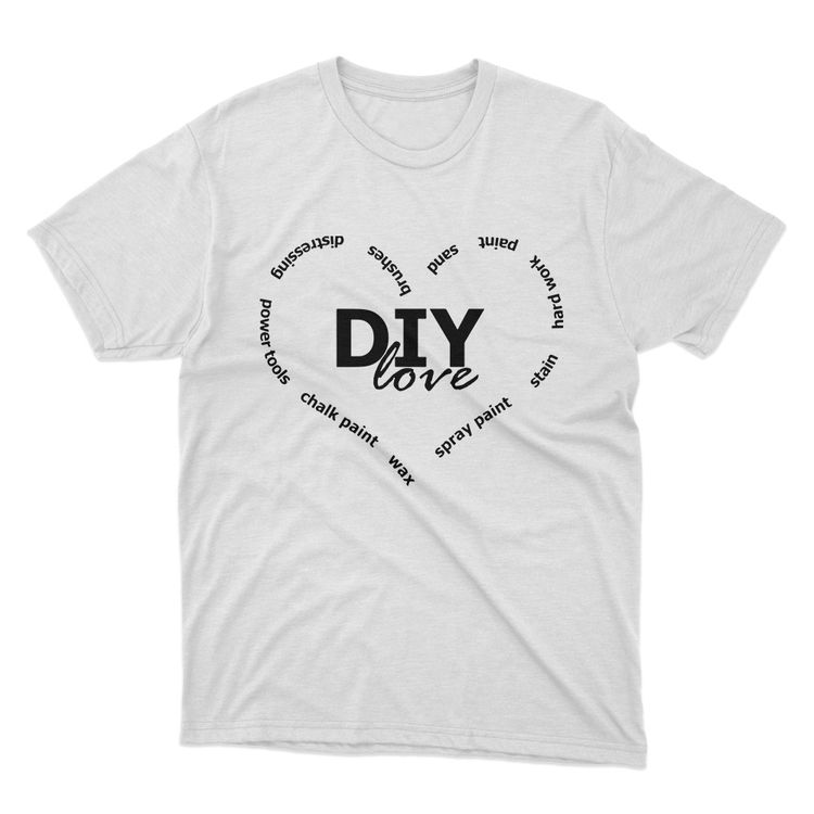Fan Made Fits DIY White Love T-Shirt image 1