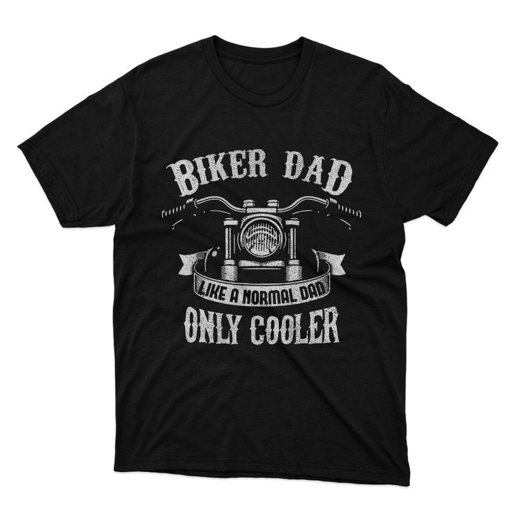 Fan Made Fits Bikers Black Dad T-Shirt image 1