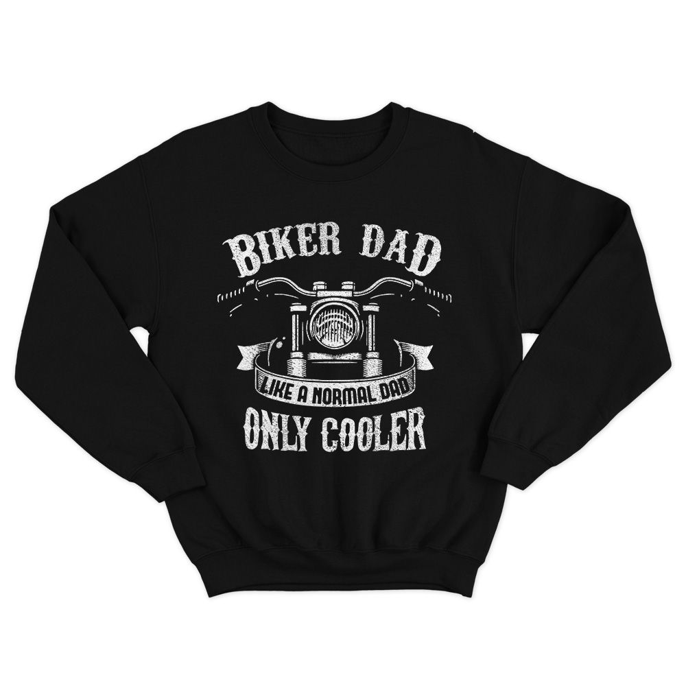 Fan Made Fits Bikers Black Dad Sweatshirt image 1
