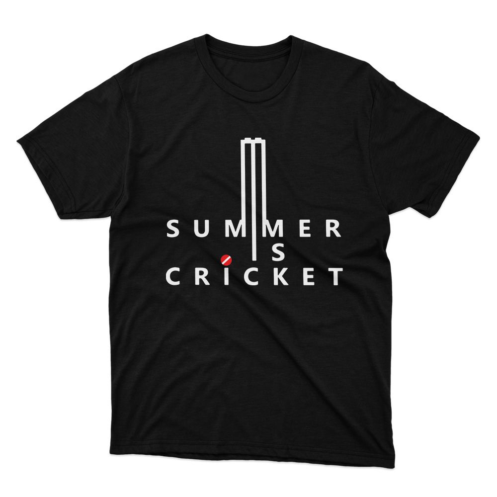 Fan Made Fits Cricket Black Summer T-Shirt image 1