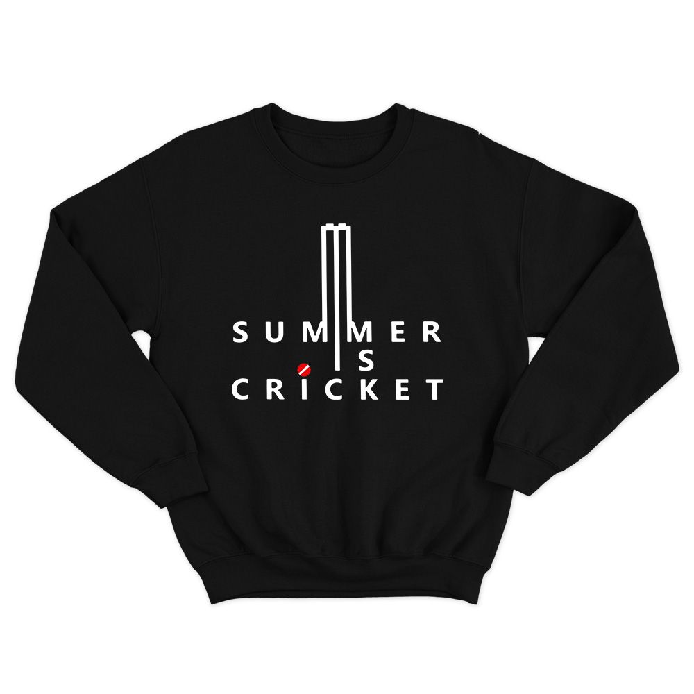 Fan Made Fits Cricket Black Summer Sweatshirt image 1