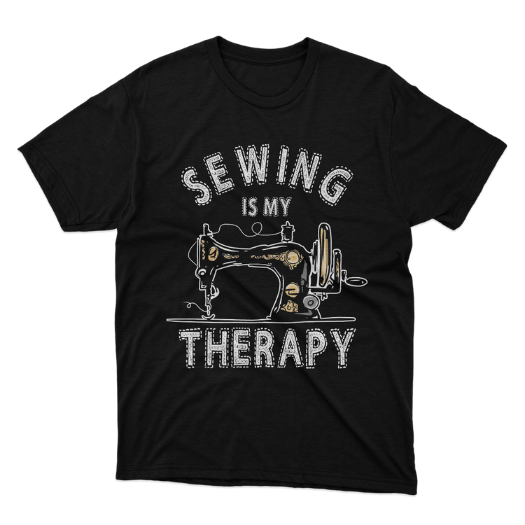 Fan Made Fits Sewing Is My Therapy T-Shirt image 1