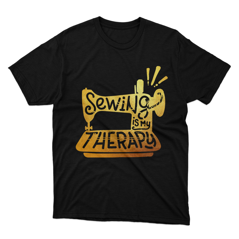 Fan Made Fits Sewing Is My Therapy T-Shirt image 1