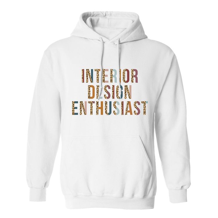 Fan Made Fits Interior Design White Enthusiasts Hoodie image 1