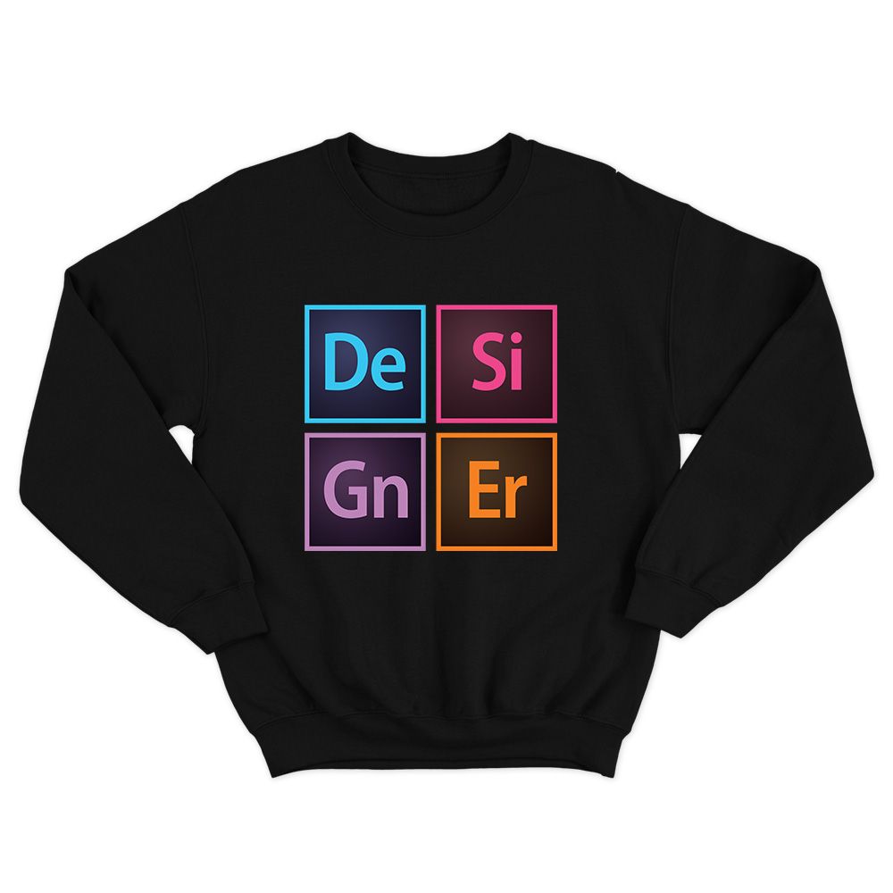 Fan Made Fits Graphic Designers Black Blocks Sweatshirt image 1