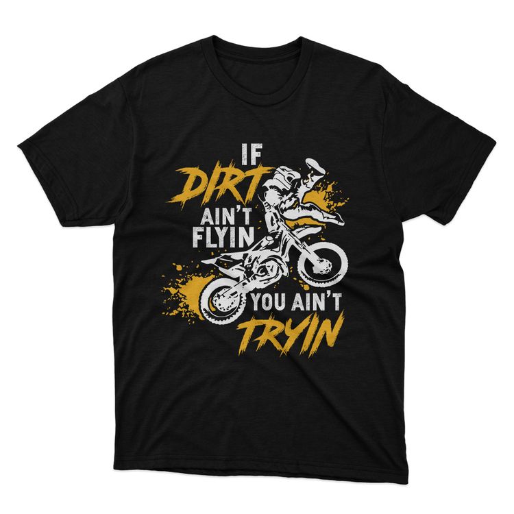 Fan Made Fits Motocross 2 Black Dirt T-Shirt image 1