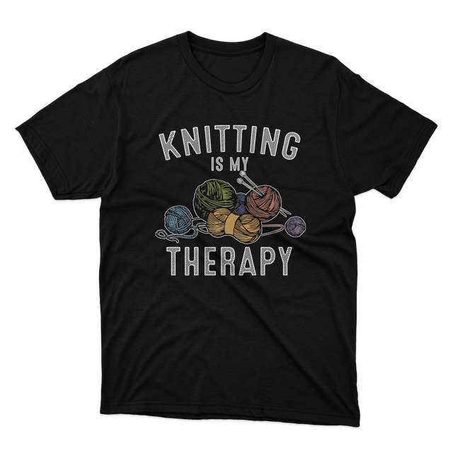 Fan Made Fits Knitting Is My Therapy T-Shirt