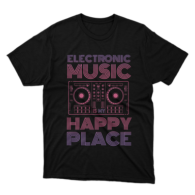 Fan Made Fits Electronic Music Is My Happy Place T-Shirt