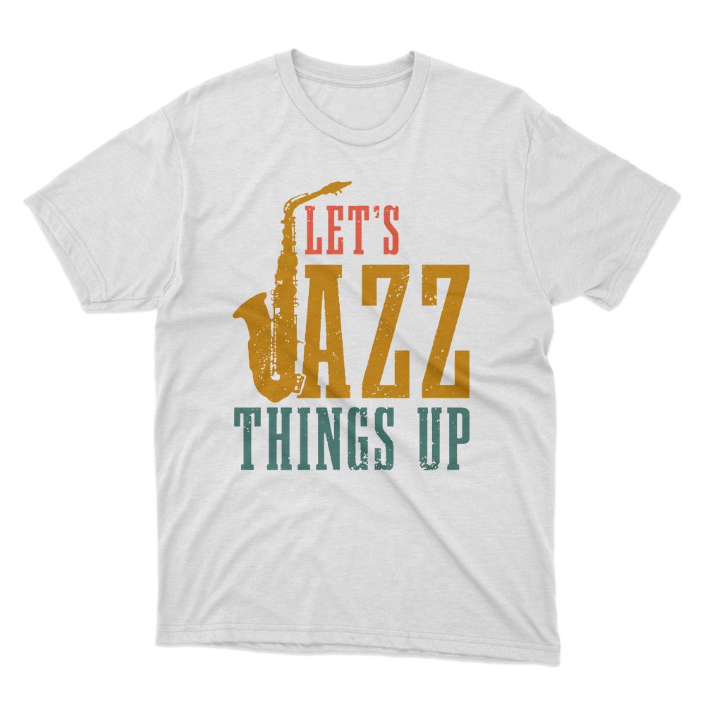 Fan Made Fits Jazz White Let's T-Shirt image 1