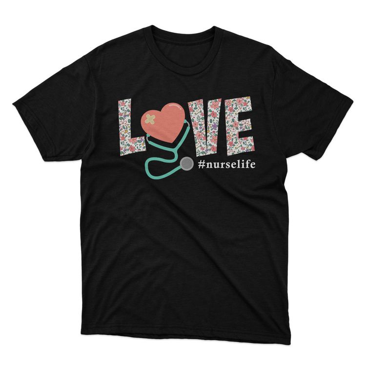 Fan Made Fits Nurse 3 Black Love T-Shirt image 1