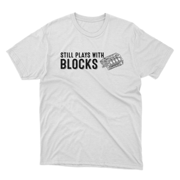 Fan Made Fits Cars 2 White Blocks T-Shirt image 1