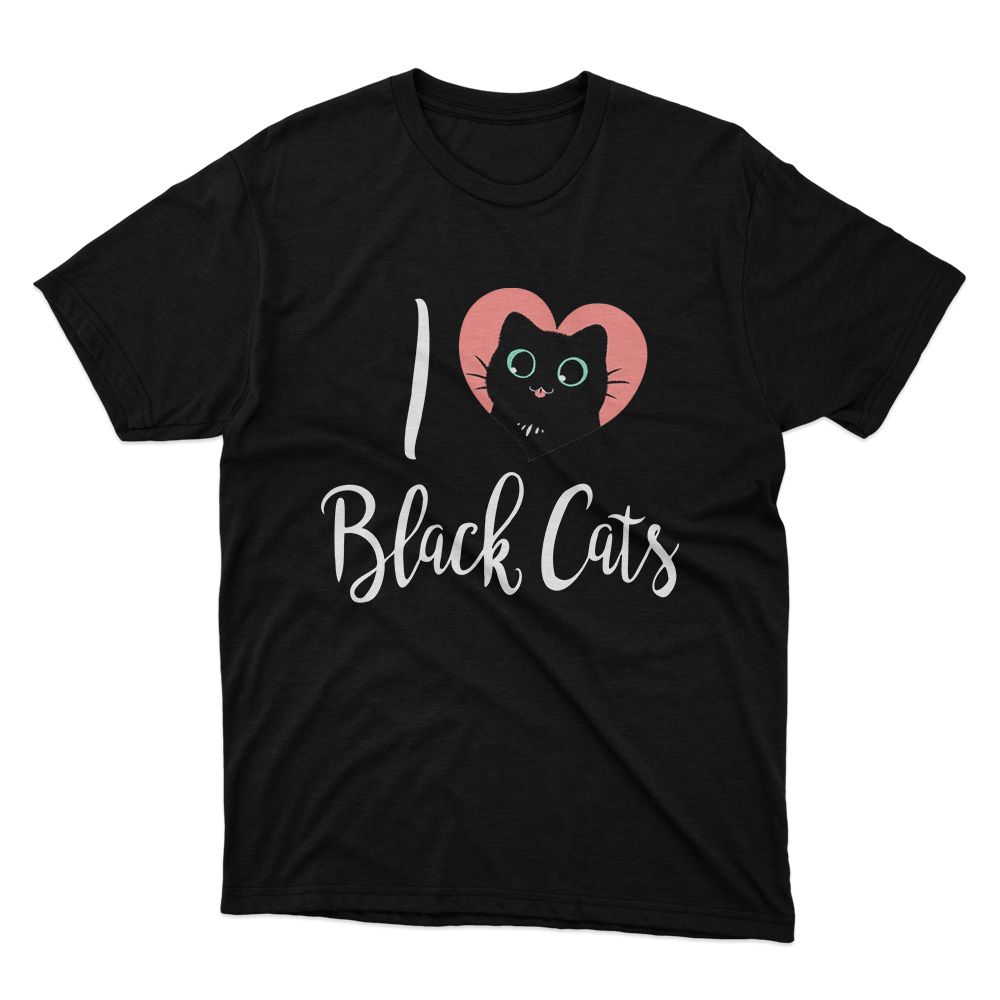 Fan Made Fits Cats 3 Black Black T-Shirt image 1
