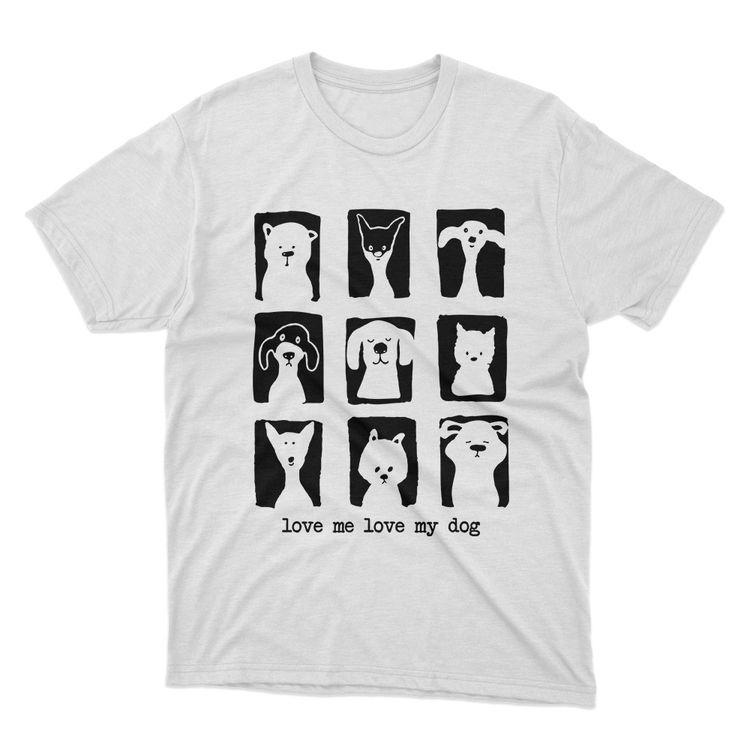 Fan Made Fits Dogs 3 White Love T-Shirt image 1