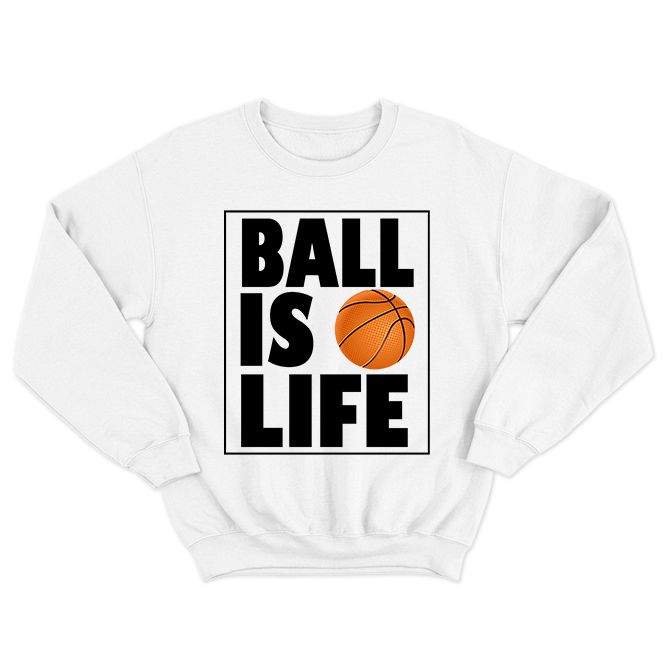 Fan Made Fits Basketball 3 White Life Sweatshirt image 1