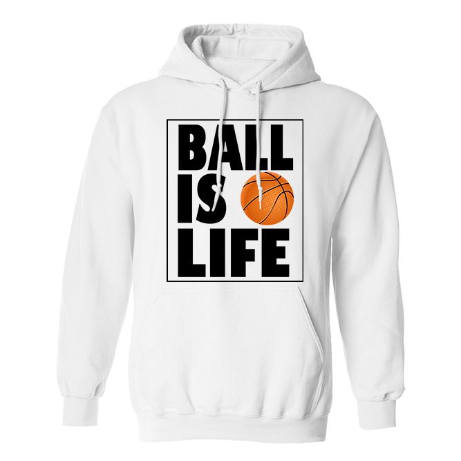 Fan Made Fits Basketball 3 White Life Hoodie image 1