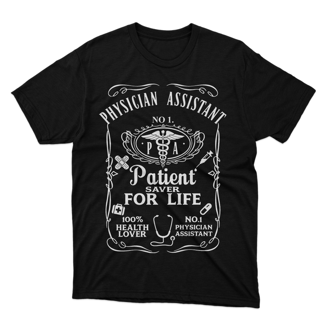 Fan Made Fits Physician Assistant Black T-Shirt 