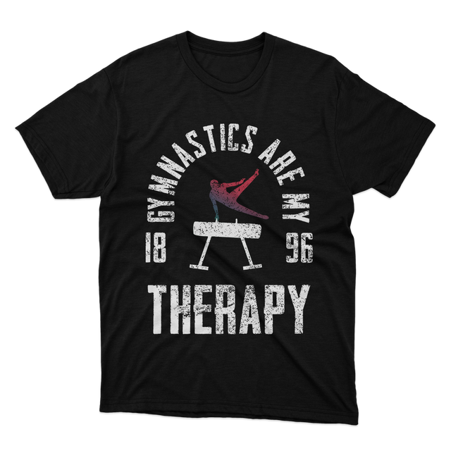 Fan Made Fits Gymnastics Are My Therapy T-Shirt