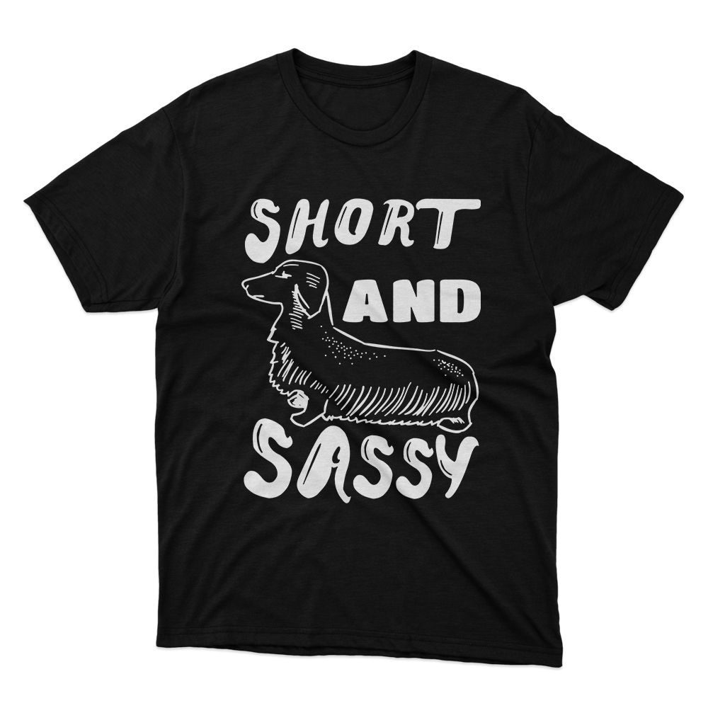 Fan Made Fits Dachshund 2 Black Sassy T-Shirt image 1