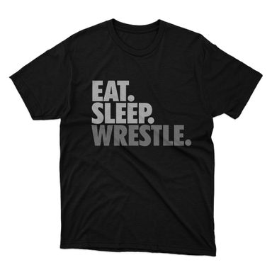 Fan Made Fits Wrestling Black Eat T-Shirt