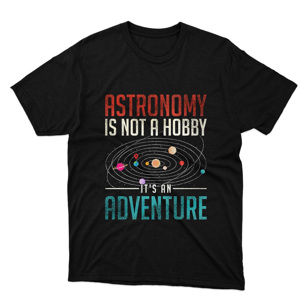 Fan Made Fits Astronomy Black Hobby T-Shirt image 1