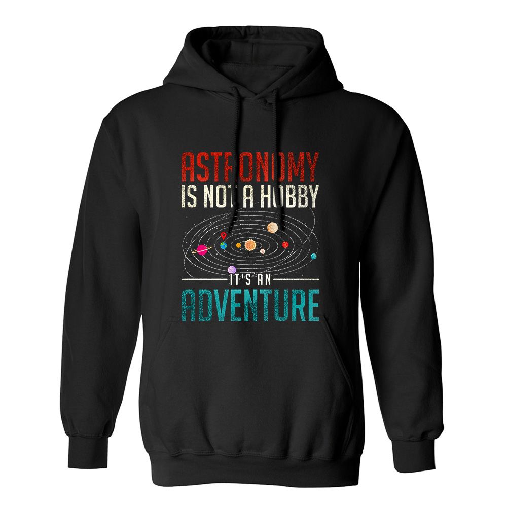 Fan Made Fits Astronomy Black Hobby Hoodie image 1