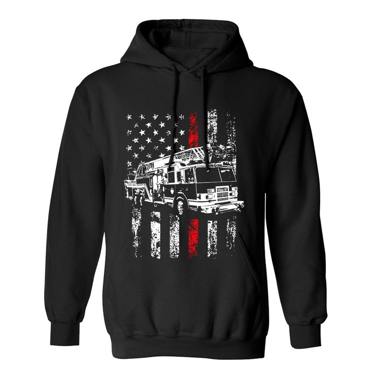 Fan Made Fits Firefighter 3 Black Flag Hoodie image 1