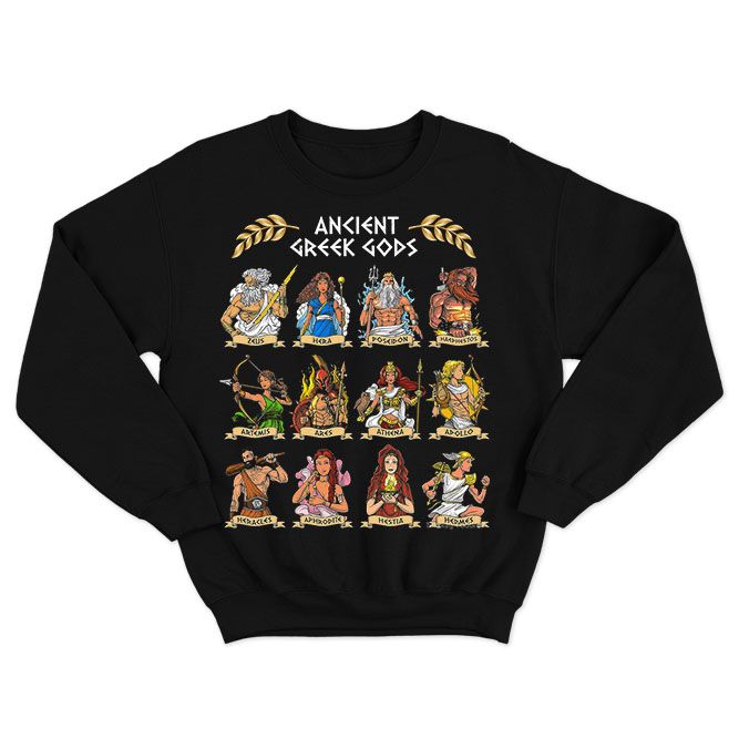 Fan Made Fits Greek Mythology Black Gods Sweatshirt image 1