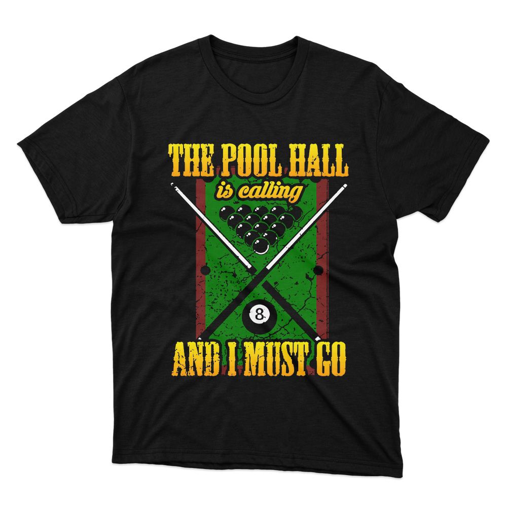 Fan Made Fits Billiards Black Pool T-Shirt image 1